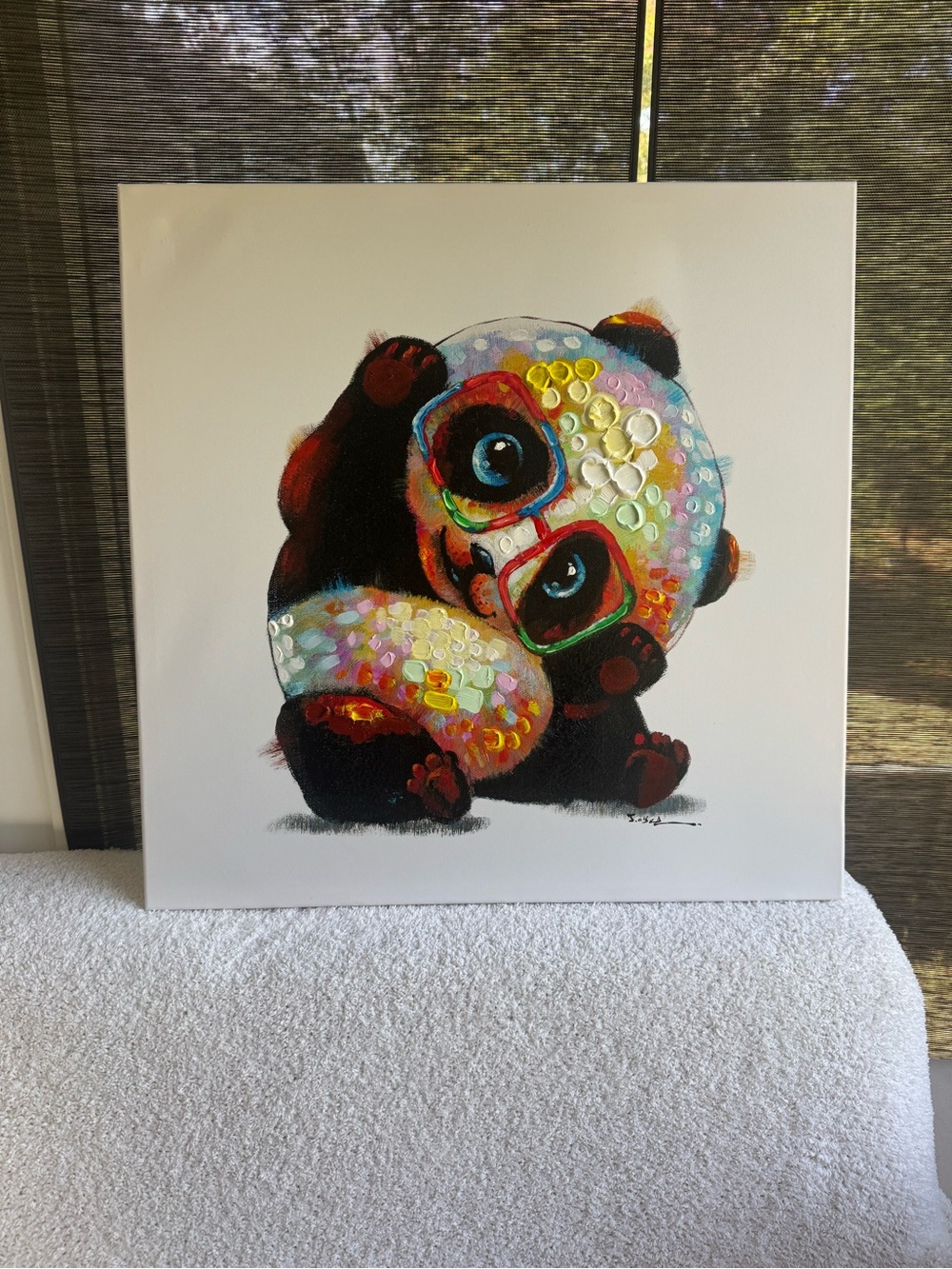Colorful Panda Art Painting - Multicolor Canvas